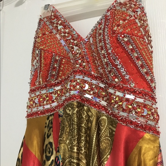 Multicoloured evening dress - Picture 3 of 6